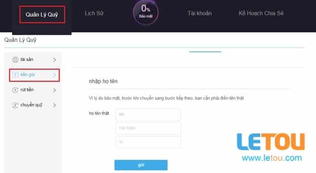 HƯỚNG DẪN CÁCH NẠP TIỀN NHÀ CÁI LETOU NHANH NHẤT