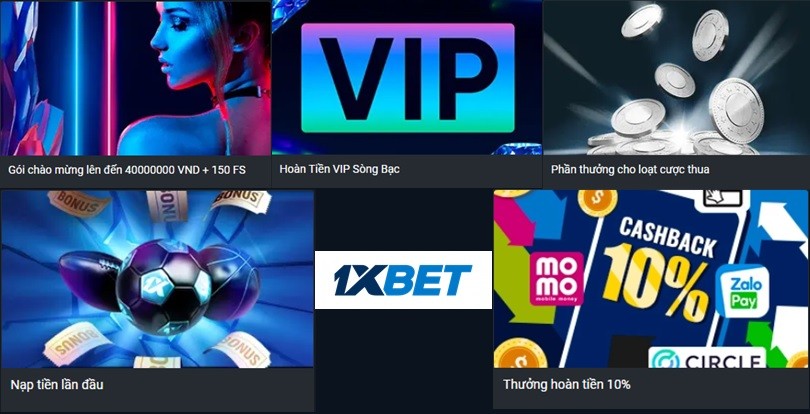 Các loại khuyến mãi mới nhất của 1xbet