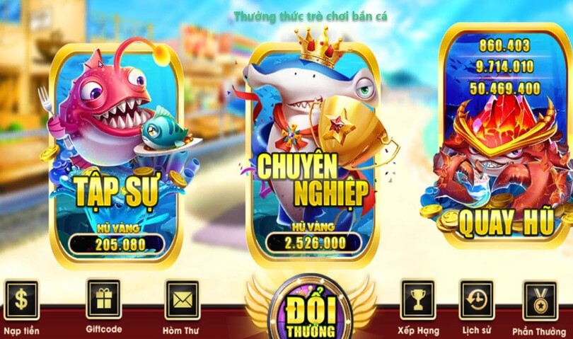 Thưởng thức trò chơi bắn cá