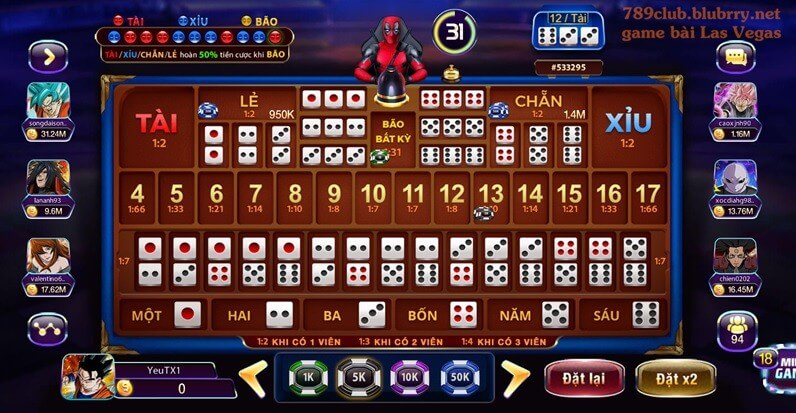 Sicbo betting