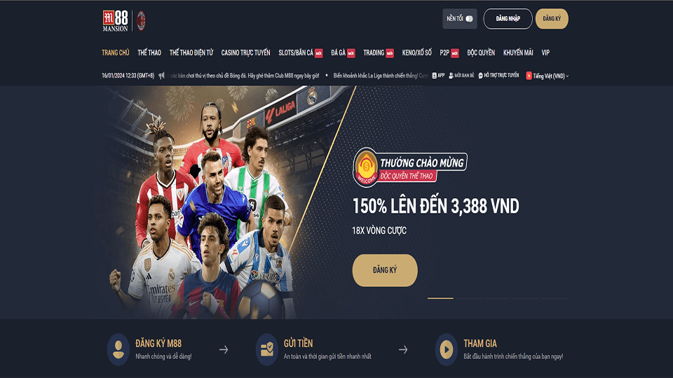 M88 Website